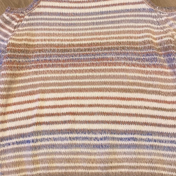 Rebecca Minkoff Page stripe cold shoulder sweater size large - Picture 12 of 14